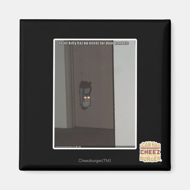 Laser Kattunge Magnet (Framsidan)