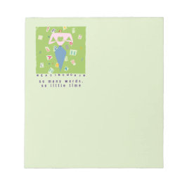 Läser kvinnor så många Ord, så lite tid Anteckningsblock