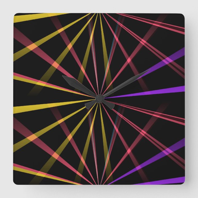 Laser-ljus Fyrkantig Klocka (Framsida)