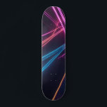 Laser Ljus Mini Skateboard Bräda 18,5 Cm<br><div class="desc">Ljusstark magenta,  gult,  orange och blått linjer som laserljus på en svart bakgrund skapar en skateboard som fångar upp öga. Mycket högteknologisk och modern design!</div>
