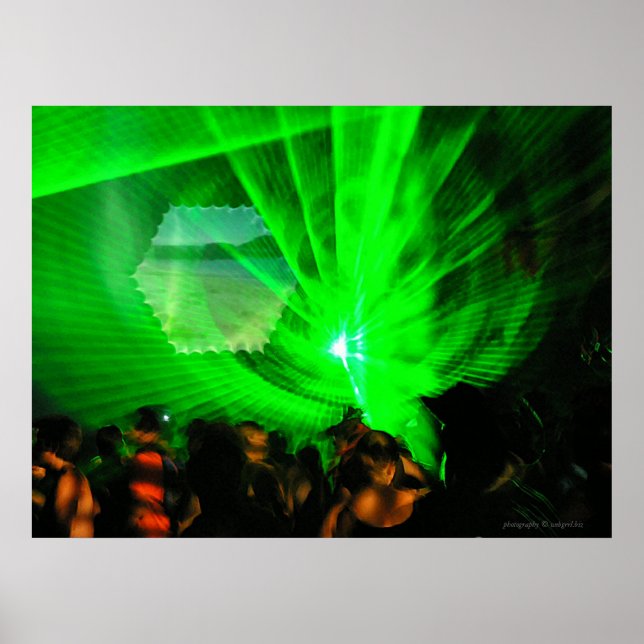 Laser Ljus Poster utomhus (Framsidan)