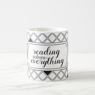 Läser löser allt kaffe Mugg