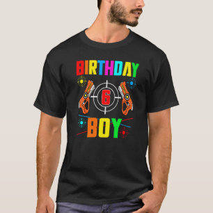 Laser Märkre 6e Birthday Boy Indoor Lasertag Game  T Shirt