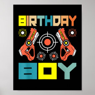 Laser Märkre Birthday Boy Party Indoor Lasertag Ga Poster