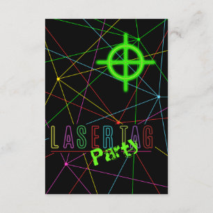 Laser Märkre födelsedagen Inbjudan