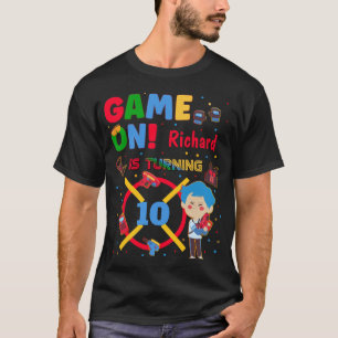 Laser Märkre Game on Birthday Boy Party T-Shirt