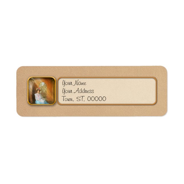 Läser - Min privata plats Returadress Etikett (Framsidan)