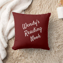 Läser Nook Cushion, Red & White Dekorativ kudde