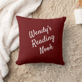 Läser Nook Cushion, Red & White Dekorativ kudde