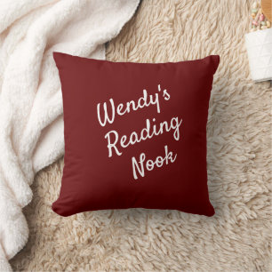 Läser Nook Cushion, Red & White Dekorativ kudde