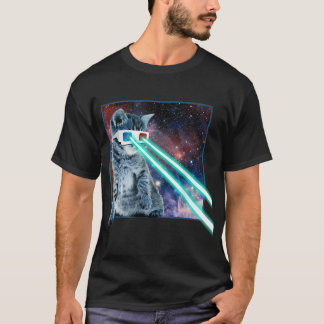 Laser Ögon Space Cat T Shirt