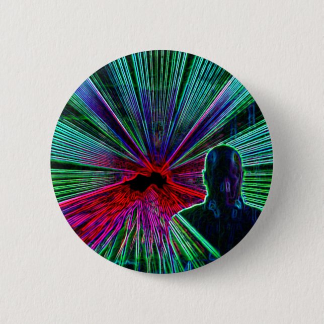 Laser på DJ knäppas/emblem Knapp (Framsida)