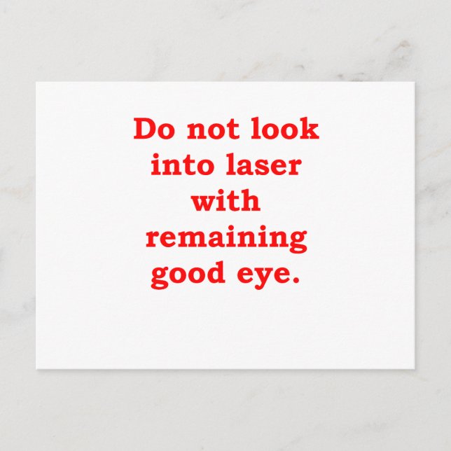 LASER.png Vykort (Framsida)