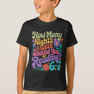 Läser Six Seven Meme Bokälskare 67 Lärare 6 7  T Shirt