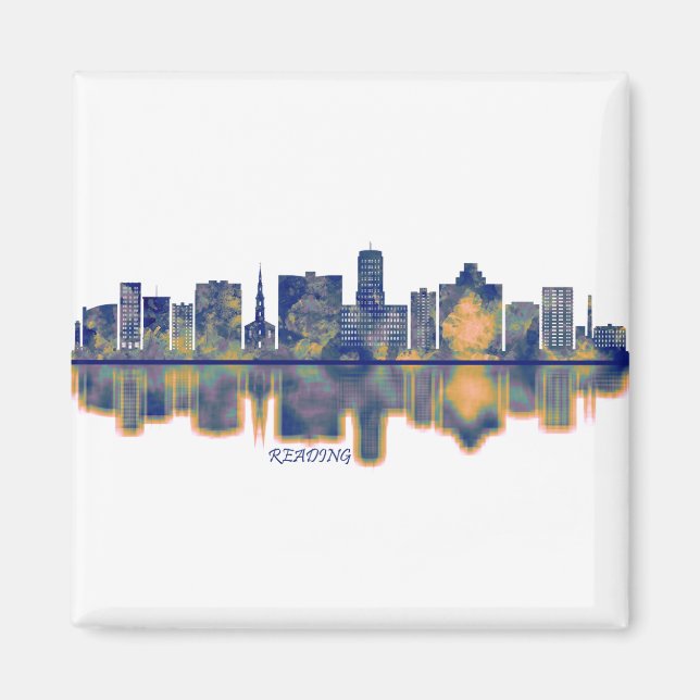 Läser Skyline Magnet (Framsidan)