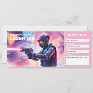 Laser Tag Presentkort  Inbjudningar