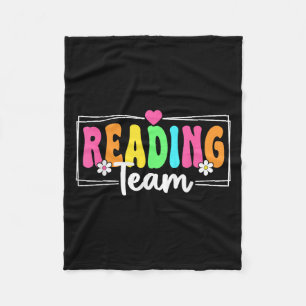 Läser Teacher Back to school Reading Teache Fleecefilt