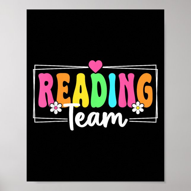 Läser Teacher Back to school Reading Teache Poster (Framsidan)
