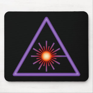 Laser-varning Mousepad Musmatta
