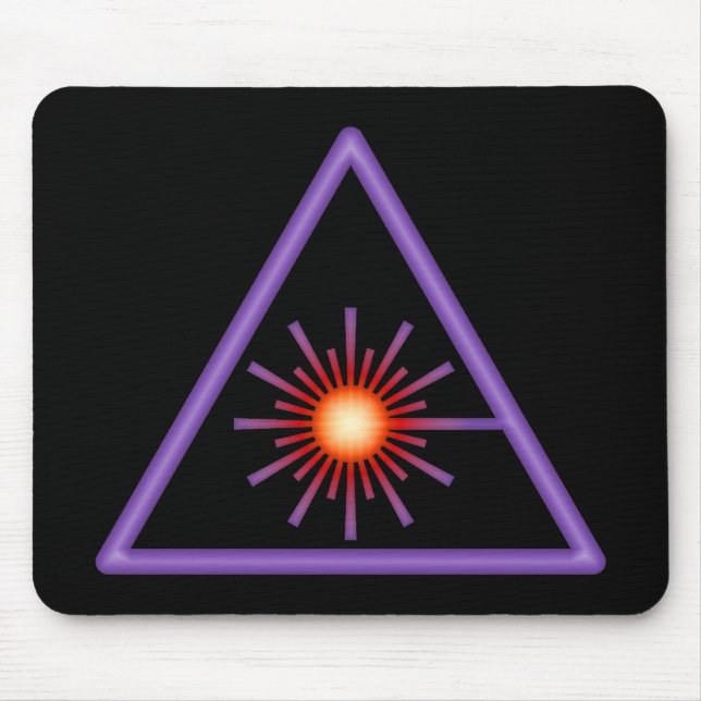Laser-varning Mousepad Musmatta (Framsidan)