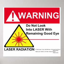 LASER-varning Poster