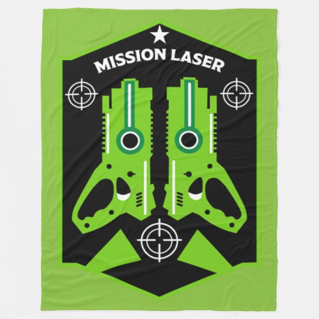 Laserbekämpning Uppdrag Märkre Fleecefilt (Framsidan)