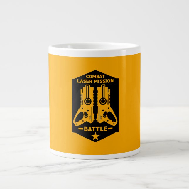 Laserbekämpning Uppdrag Märkre Jumbo Mugg (Framsidan)