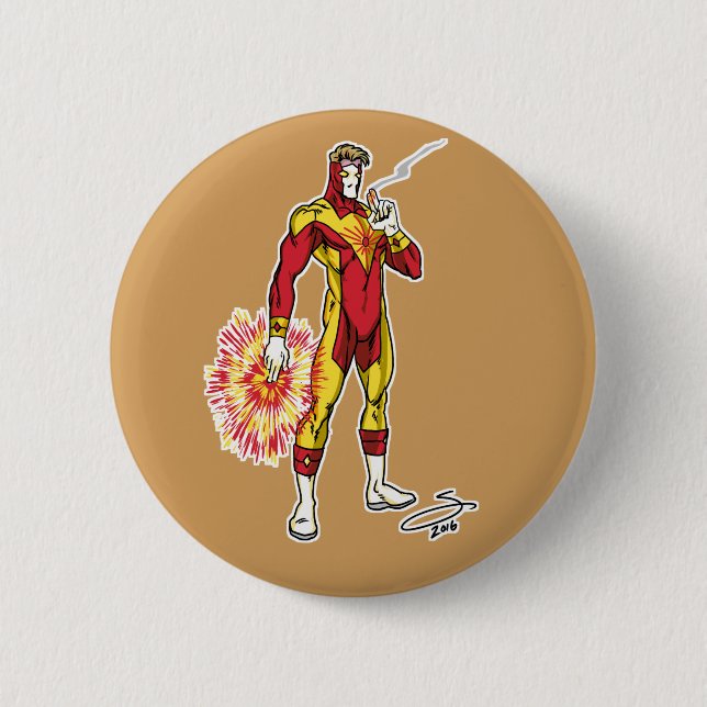 Laserblast knäppas knapp (Framsida)