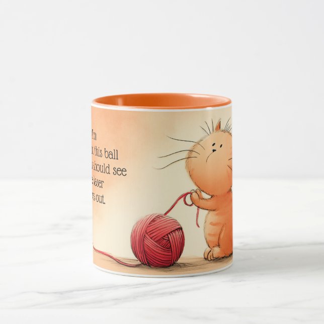 Laserfokuserat Kattdjur Mugg (Center)