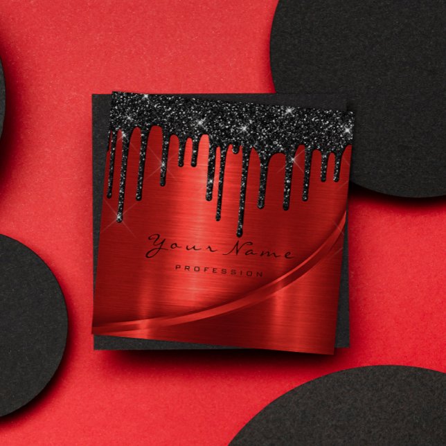  laserfyllningsanordningar Röda drivrutiner Fyrkantigt Visitkort (Skapare uppladdad)