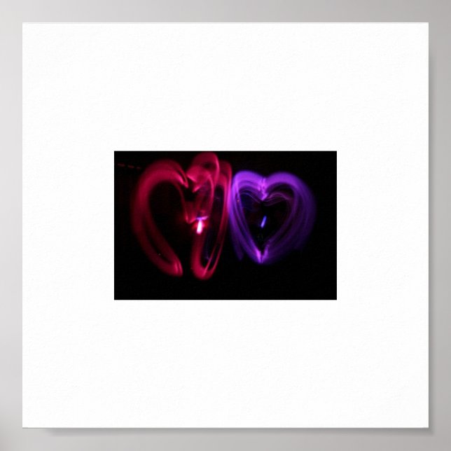 Laserhearts Canvas Poster (Framsidan)