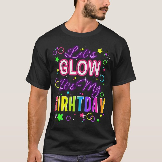 LaserLåt oss lågfödelsefödelsedag Cute rainbow wom T Shirt (Framsida)