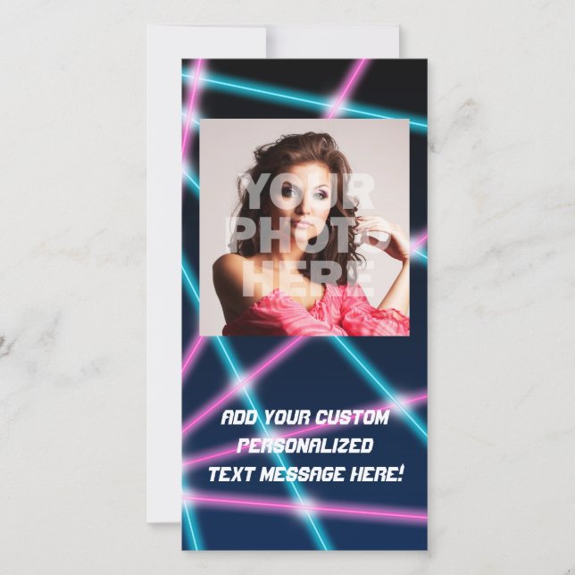 Laserljus i coola 80s - visa bakgrundsretensionen  (Framsida)