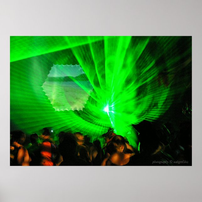 Laserljus Utomhusaffisch Poster (Framsidan)