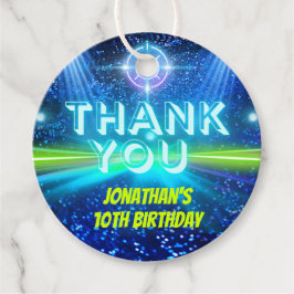 LaserMärkre Spela blå Grönt Neon Glow Tack Gåvor Etiketter