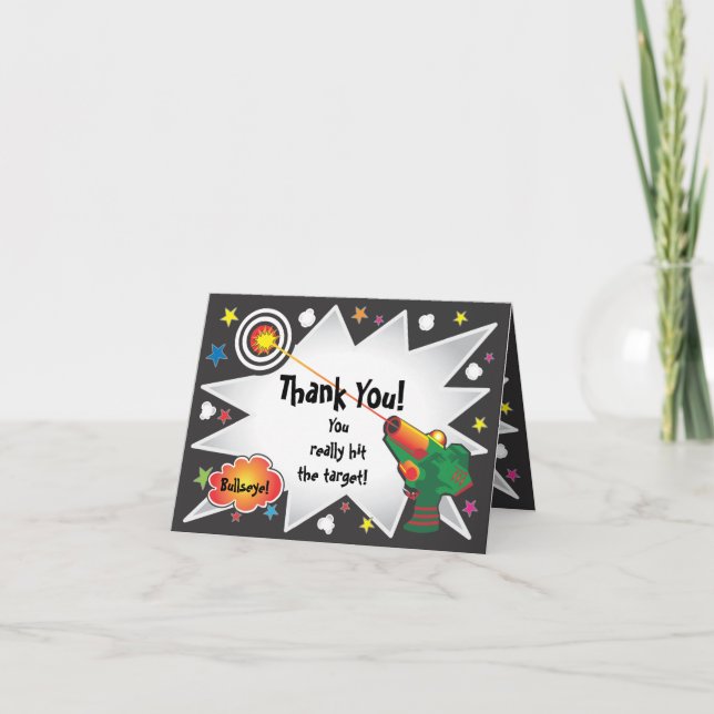 Lasermärkre - tack för ditt kort (Framsida)