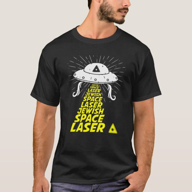 Lasermeme UFO Gift Idea T Shirt (Framsida)