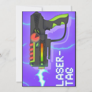 Lasertag Karte Inbjudningar