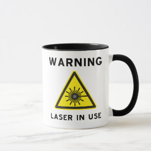 Laservarning Mugg