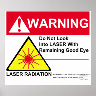 laservarning poster