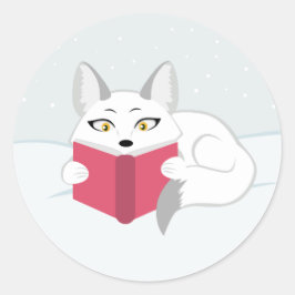 Läsfox Runt Klistermärke