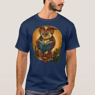 Läsgåva för Bok Älskare Nattlärarlib Uggla T Shirt