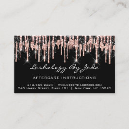 Lash Aftercare Instructions Ro Drips Jada Visitkort
