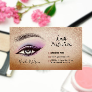 Lash and Brows Beauty Makeup Visitkort