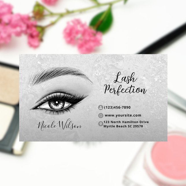 Lash and Brows Beauty Makeup Visitkort (Skapare uppladdad)