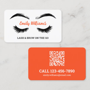 Lash and Brows Mobile QR Visitkort