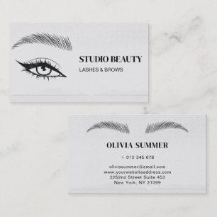 Lash and Brows Visitkort