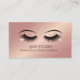 Lash Appointment Card Elegant Design Tidsbeställning Kort