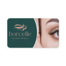 Lash Artist Affärs Kort Redigerbar Minimal