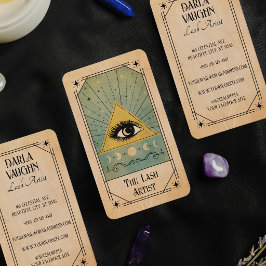 Lash Artist Tarotkortillustration Celestial Visitkort